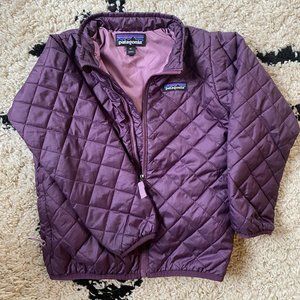 Patagonia Kids Nano Puff Zip Up Jacket Purple 5T